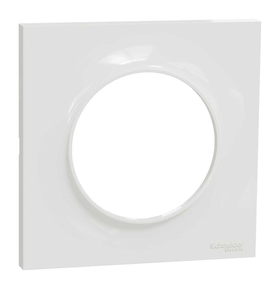 Plaque de finition 1 poste blanc Odace Styl Schneider Electric Plaque de finition 1 poste blanc Odace Styl Schneider Electric