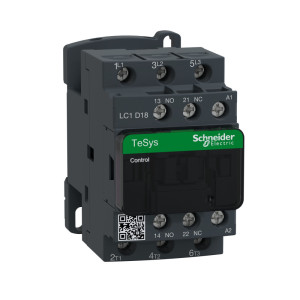 Contacteur - 3P - AC-3 440V - 18A - coil 24Vca Tesys LC1D - SCHNEIDER - LC1D18B7,Contacteurs de