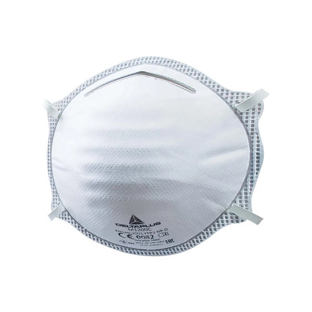 Boîte de 20 masque respiratoires jetables coque P2 sans valve Delta plus - M1200C,Protection