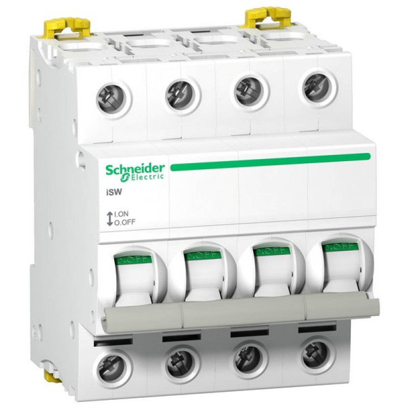 Interrupteur-sectionneur iSW 4P 125 A 415 VCA Acti9 - SCHNEIDER - A9S65492,Interrupteur