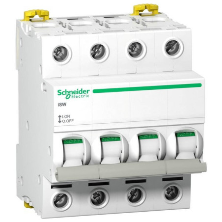 Interrupteur-sectionneur iSW 4P 125 A 415 VCA Acti9 - SCHNEIDER - A9S65492,Interrupteur