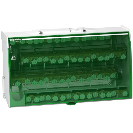 Répartiteur étagé tétrapolaire - 125A - 4x15 trous Linergy DS - SCHNEIDER - LGY412560,Disjoncteur