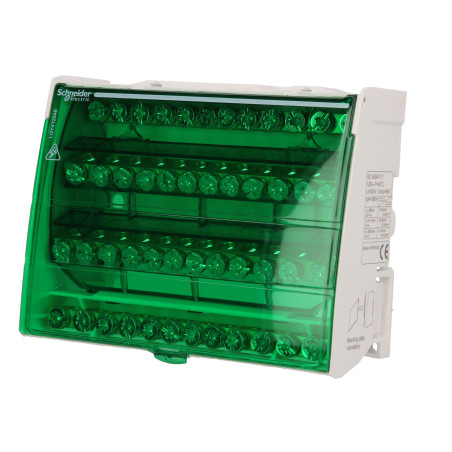 Répartiteur étagé tétrapolaire - 125A - 4x12 trous Linergy DS - SCHNEIDER - LGY412548,Accessoires