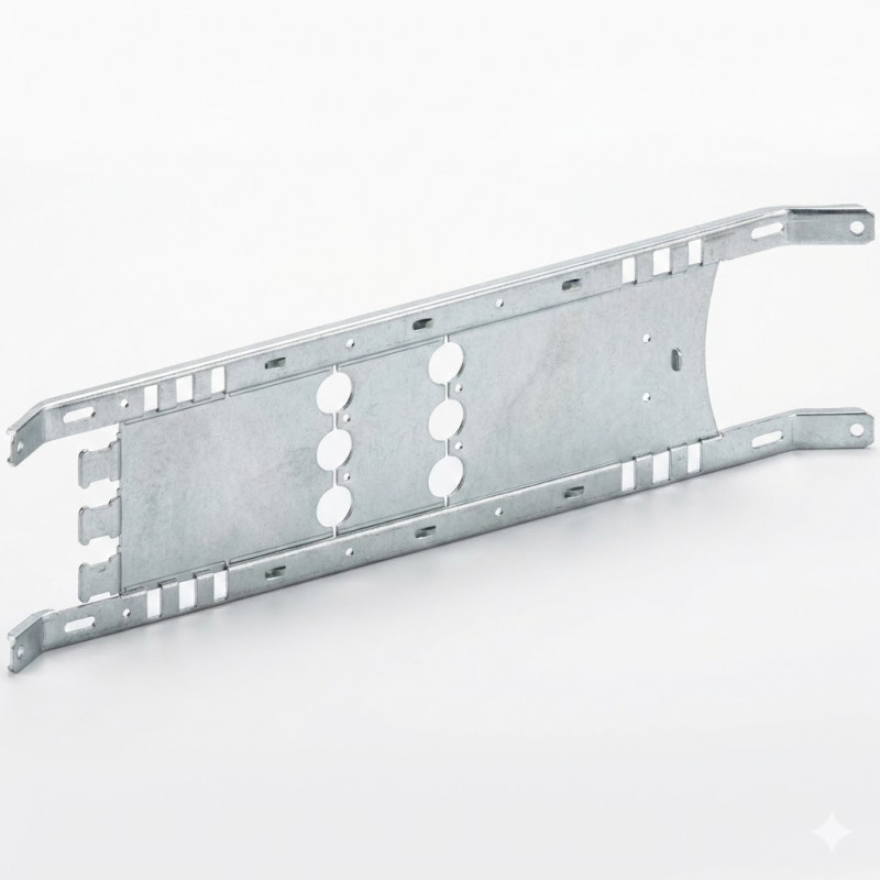Platine de montage NSX Vigi100-250 3P, maneton fixe, horizontal, L 650mm, H 3 modules PrismaSeT-P -
