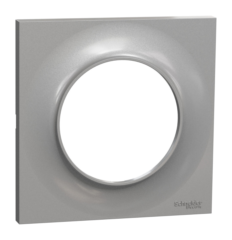 Plaque de finition 1 poste aluminium Odace Styl Schneider Plaque de finition 1 poste aluminium Odace Styl Schneider