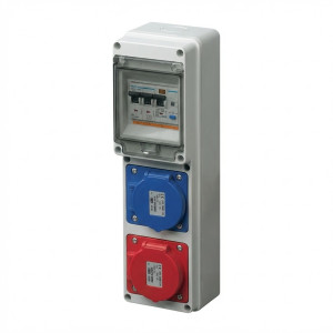 Coffret vide à composer pour 2prises IP65 Elettrocanali -