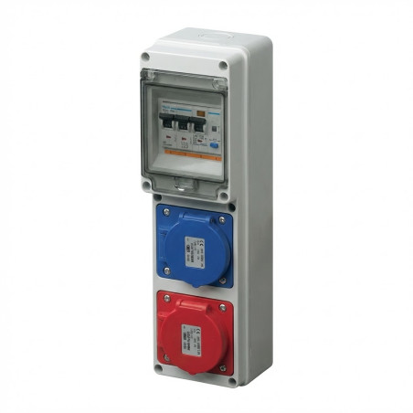 Coffret vide à composer pour 2prises IP65 Elettrocanali -