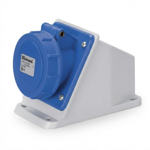 Prise sur boitier incliné IP67 220V 3P+T-32A Elettrocanali -