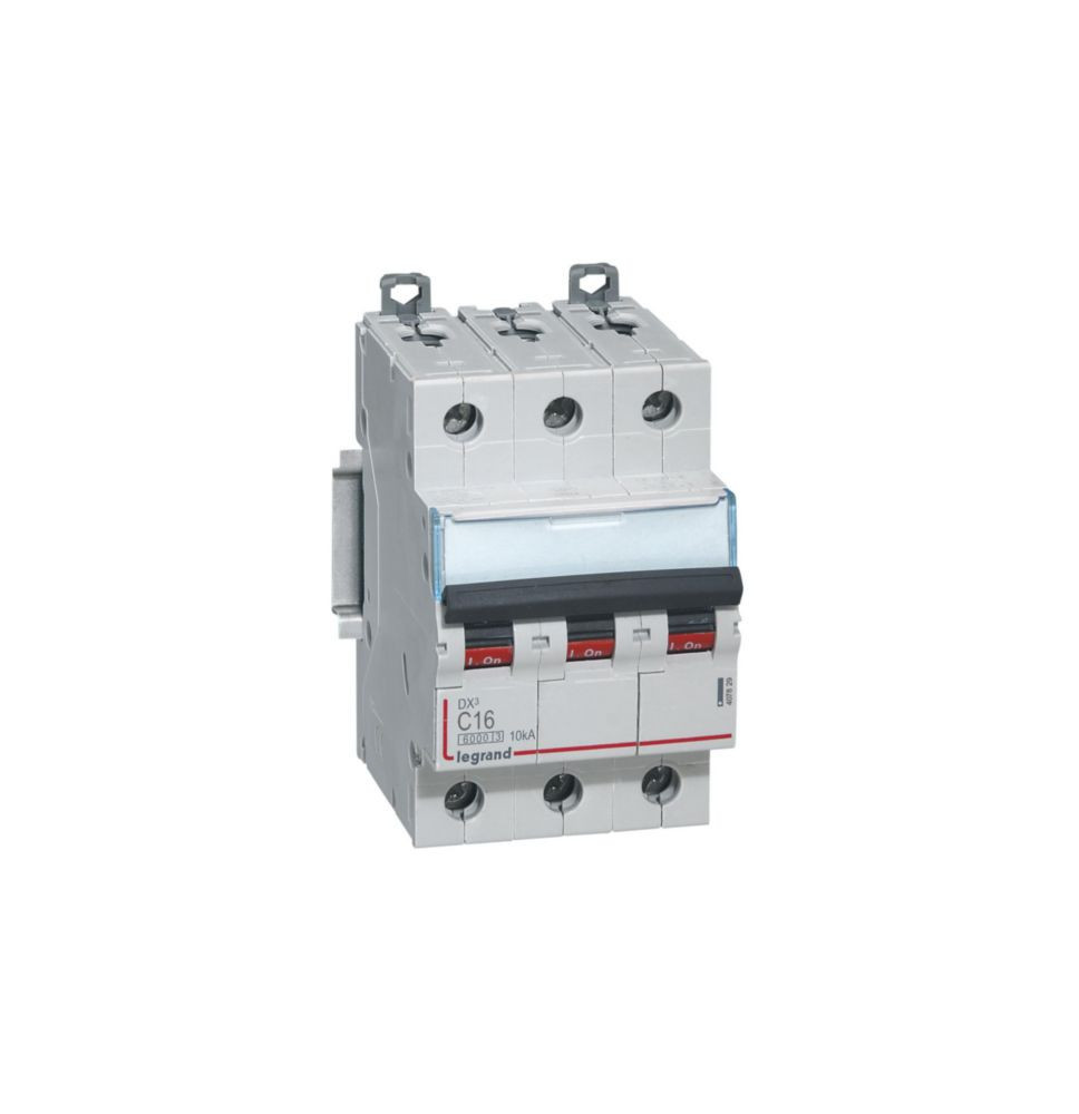 Disjoncteur DX³6000 10kA arrivée haute et départ bas à vis 3P Disjoncteur DX³6000 10kA arrivée haute et départ bas à vis 3P