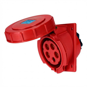 Prise industrielle encastrée IP44 3P+T+N 32A 380V Elettrocanali