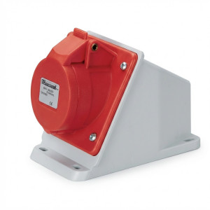 Prise industrielle encastrée IP67 3P+T 63A 380V Elettrocanali -