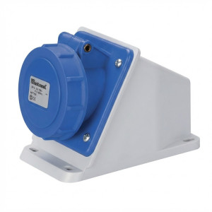 Prise sur boitier droit IP67 220V 2P+T 16A Elettrocanali -