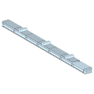 Jeu de barres isolées - 250 A 4P - L 1400 mm (Powerclip) Linergy BW - SCHNEIDER -