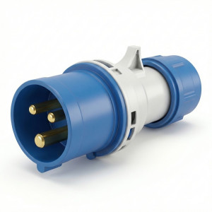 Fiche mâle 2P+T 32A NXTC-332P6h/250V pour Prise industrielle IP44 Chint - 441444,Prise & Coffret