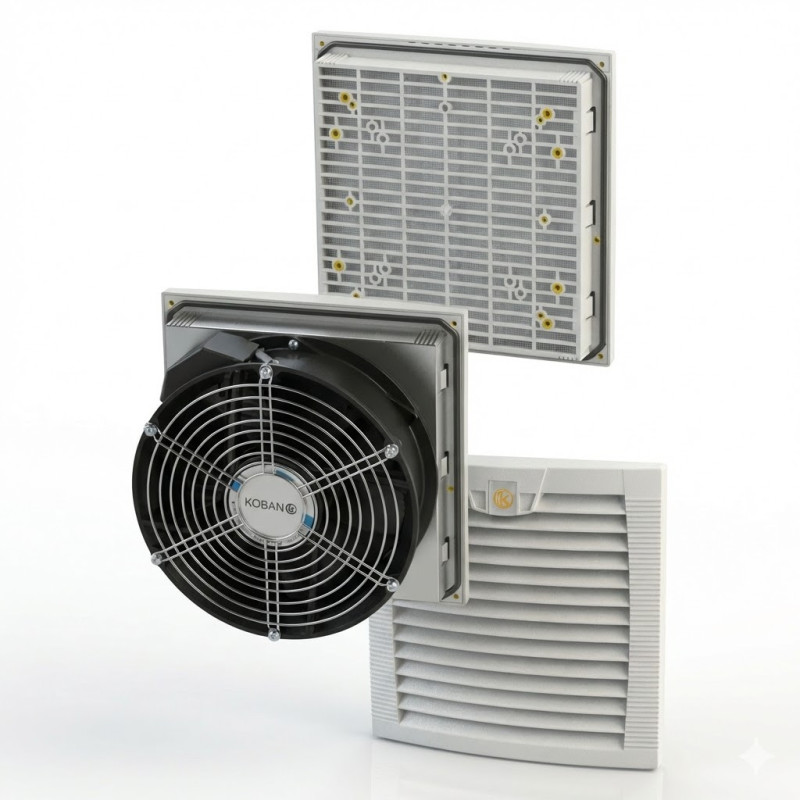 Ventilateur et filtre KFNFL 254-402 - Temper - 0190108,Accessoires Prise & Coffret Industriels
