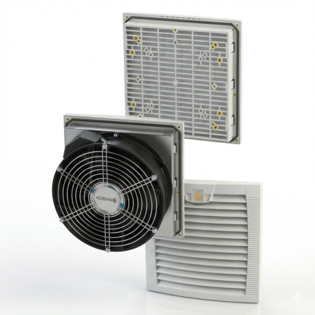 Ventilateur et filtre KFNFL 254-402 - Temper - 0190108,Accessoires Prise & Coffret Industriels