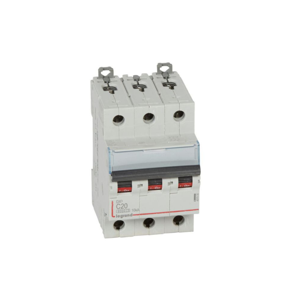 Disjoncteur DX³6000 10kA arrivée haute et départ bas à vis 3P Disjoncteur DX³6000 10kA arrivée haute et départ bas à vis 3P