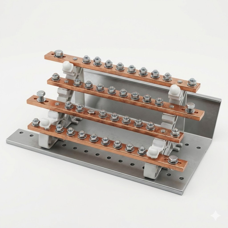 Bloc répartiteur Série KBR tétrapolaire. 660 V, 200 A KBR-200 - Temper - 0190120,Accessoires Prise