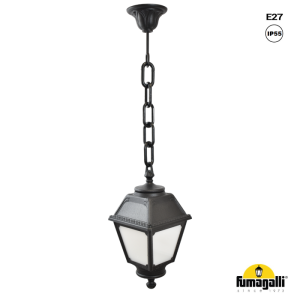 Lanterne Suspendue Etanche Ip55 1 X E27 Sichem/Mary Noir -