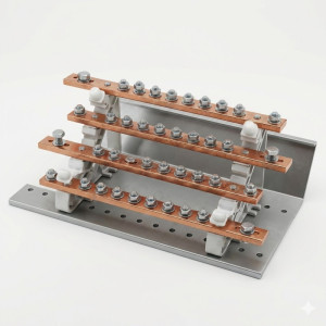 Bloc répartiteur Série KBR tétrapolaire. 660 V, 250 A KBR-250 - Temper - 0190121,Accessoires Prise