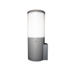 Applique Murale Etanche Ip55 1 X E27 8,5w Led Cct Amelia Fs Gris Opal + Ampoule - Fumagalli -