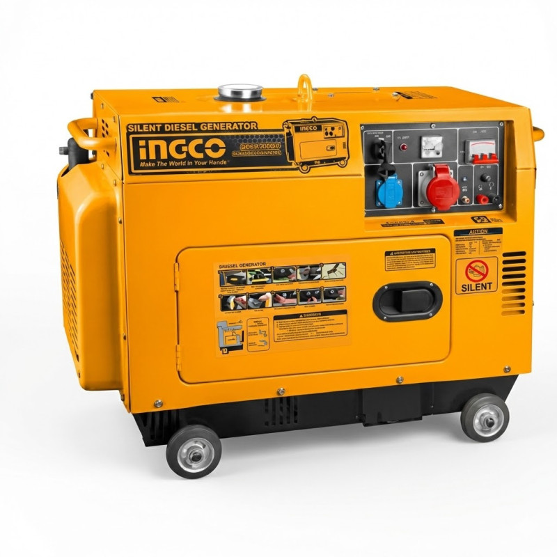 Groupe électrogène diesel insonnorisé - Ingco - GSE50003,Groupe électrogène