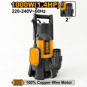 Pompe de relevage submersible 1000W - Ingco - SPD10001,Outillage et Mesure