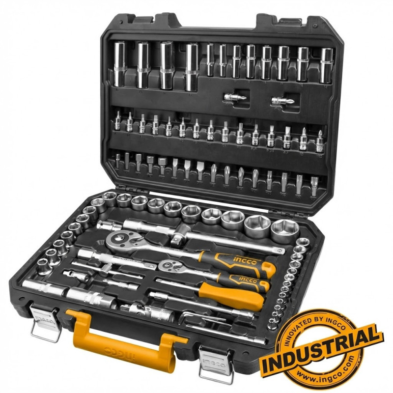 Coffret de douilles et accessoire 1/4″ +1/2″ 94pcs - Ingco - HKTS42941,Outillage et Mesure