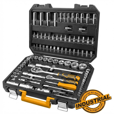 Coffret de douilles et accessoire 1/4″ +1/2″ 94pcs - Ingco - HKTS42941,Outillage et Mesure