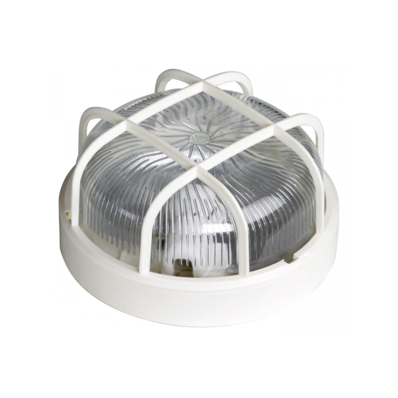 Hublot Rond E27 En Verre Grillage Plastique LAP - 2006VGPE27