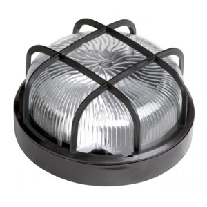 Hublot Rond E27 En Verre Grillage Plastique LAP - 2006VGPE27N