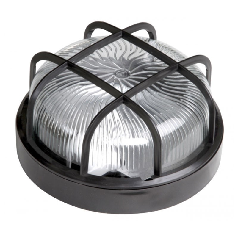 Hublot Rond E27 En Verre Grillage Plastique LAP - 2006VGPE27N