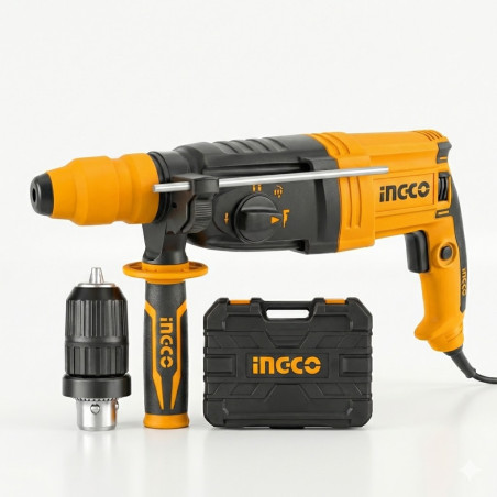 Marteau perforateur SDS-PLUS 950W/28mm+mandrin+3FORETS - Ingco - RGH95282,Outillage et Mesure