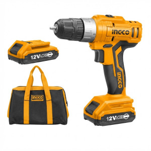 Perceuse visseuse sans fil 20V 2BAT+1CHARGEUR 45NM+47ac - Ingco - CDLI200528,Outillage et Mesure