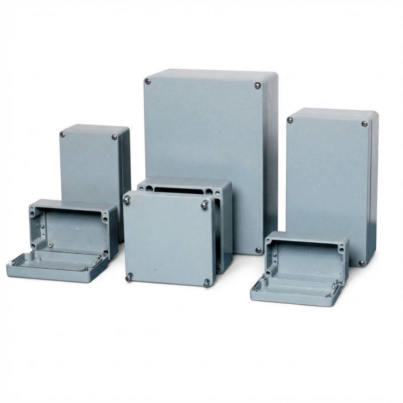 Coffret en aluminium 160X100X80 CRADYBOX-AL-160X100X80 - Temper - 0186004,Prise & Coffret