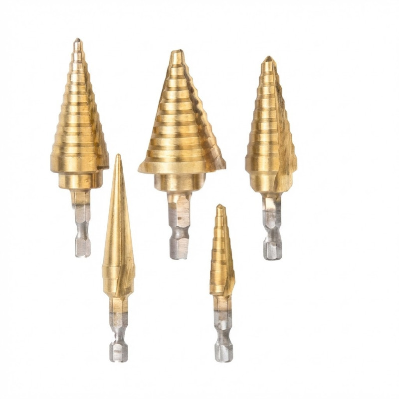 Jeu de forets étages HSS 5PCS - Ingco - AKSDS2051,Outillage et Mesure