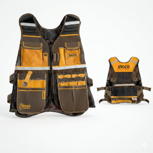 Veste à outils 48X60X3cm - Ingco - HTVT09028,Protection de la Personne
