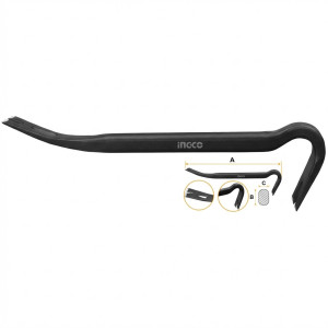 Arrache clou 48″(1200mm)x1-1/8 - Ingco - HWBA01482,Outillage et Mesure
