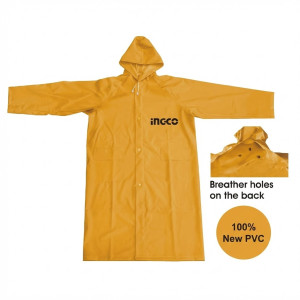 Manteau de pluie pvc polyester L - Ingco - HRCTL031L,Protection de la Personne