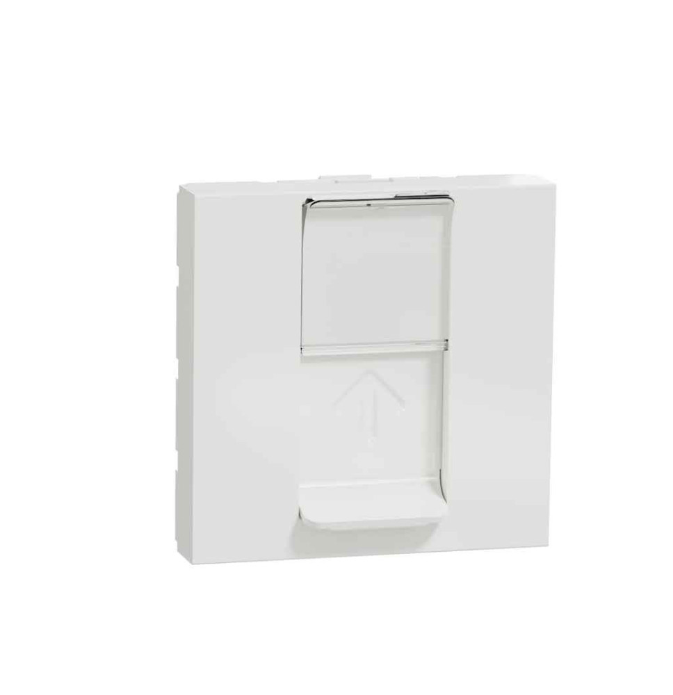 Prise RJ45 simple - cat 6 FTP - 2 mod - Blanc - méca seul - Prise RJ45 simple - cat 6 FTP - 2 mod - Blanc - méca seul -