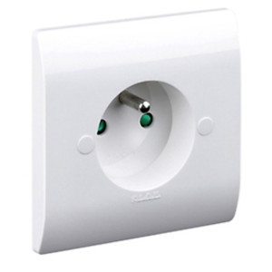 Prise 2P+T APPARENT OPTIMO BLANC - LAP - 20719BL