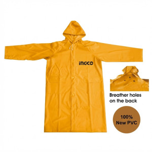 Manteau de pluie PVC polyester XL - Ingco - HRCTL031XL,Protection de la Personne