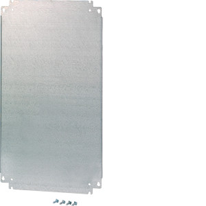 Plaque de montage pleine orion plus p FL104A-105A-204A tôle d'acier l243x h330mm - Hager -