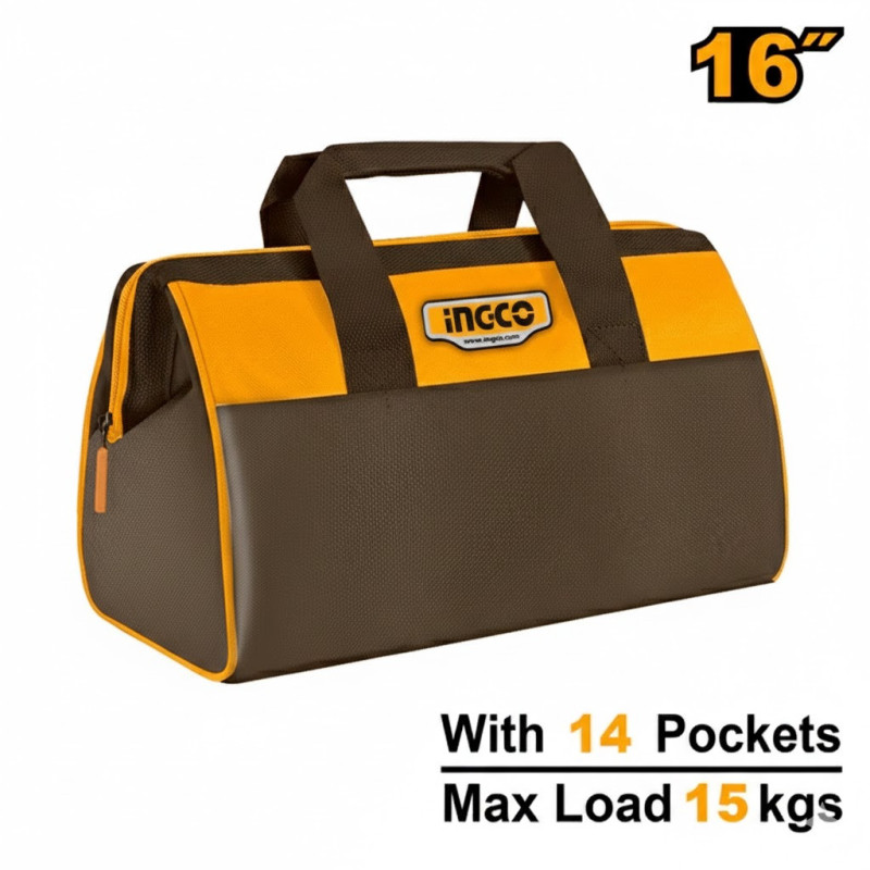 Sac à outil 16″ 15kg - Ingco - HTBG281628,Outillage et Mesure