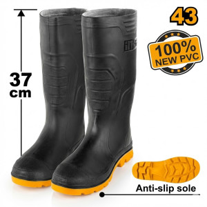 Botte pvc noire - Ingco - SSH092LYB43,Protection de la Personne