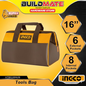 Sac à outils 13″12Kg - Ingco - HTBG281328,Outillage et Mesure