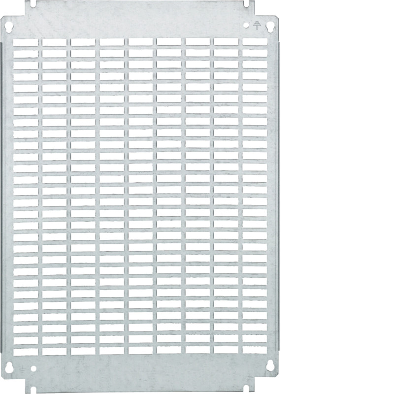 Plaque de montage perforée 280x193x2mm pour orion plus FL102A - Hager - FL472A,Prise & Coffret