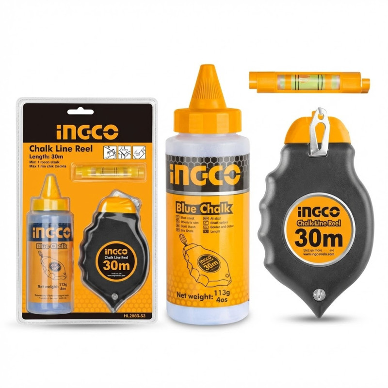 Cordeau à tracer 30m - Ingco - HCLR0130,Outillage et Mesure
