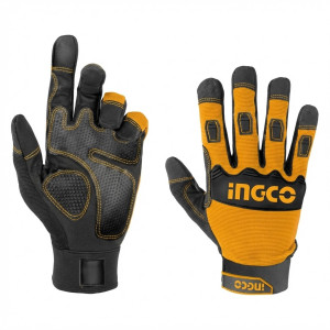Gants en nitrile grive XL - Ingco - HGNF03,Protection de la Personne