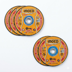 Jeu de 3 disc 76mm A trançonner +2 disc A meuler - Ingco - MCD303768,Outillage et Mesure